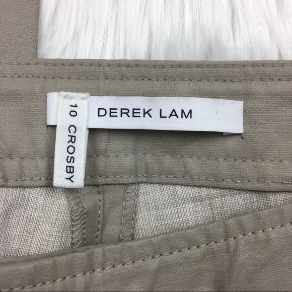 Derek Lam 10 Crosby Faux Leather Tweed Pants - Picture 4 of 5